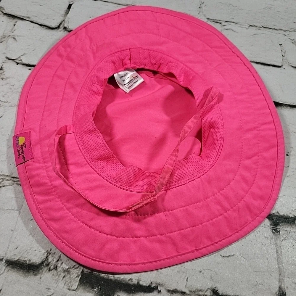 Sun Protection Zone Pink Childs Safari Bucket Hat Youth Size 50-54Cm